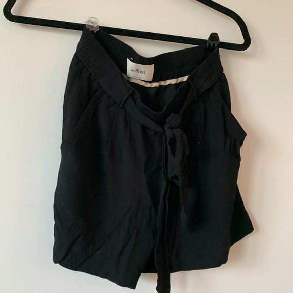 Black Wilfred GEORGETTE SHORT with tie - Picture 5 of 5